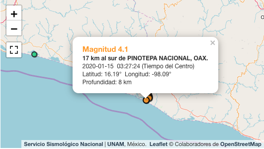 Sin daños en Oaxaca por serie de sismos esta madrugada